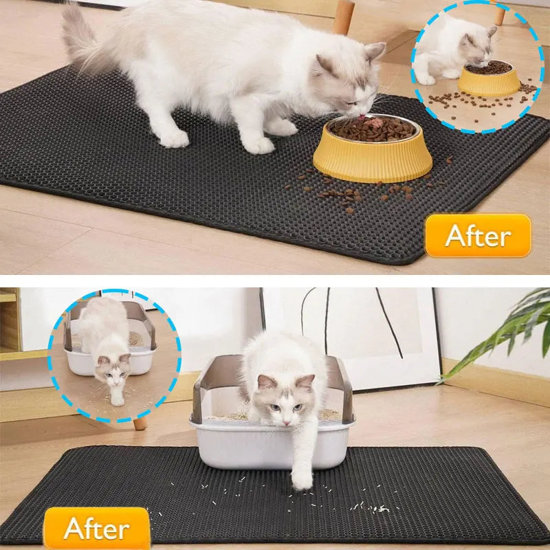 Alfombra para arena de gatos