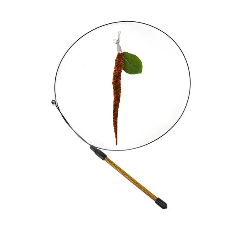 Juguete interactivo de pavo real para gatos