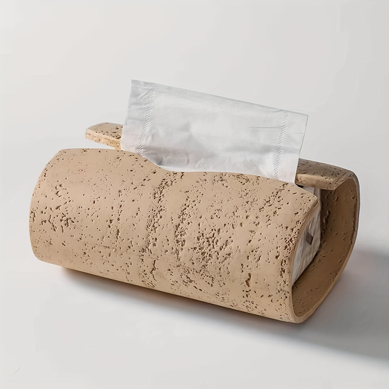 Taschentuchbox aus Travertin