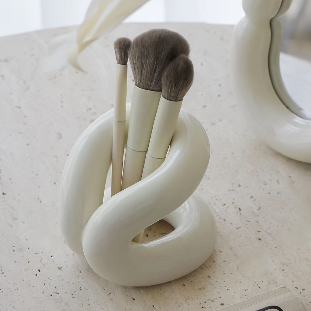 Akoix Ceramic Makeup Brush Holder