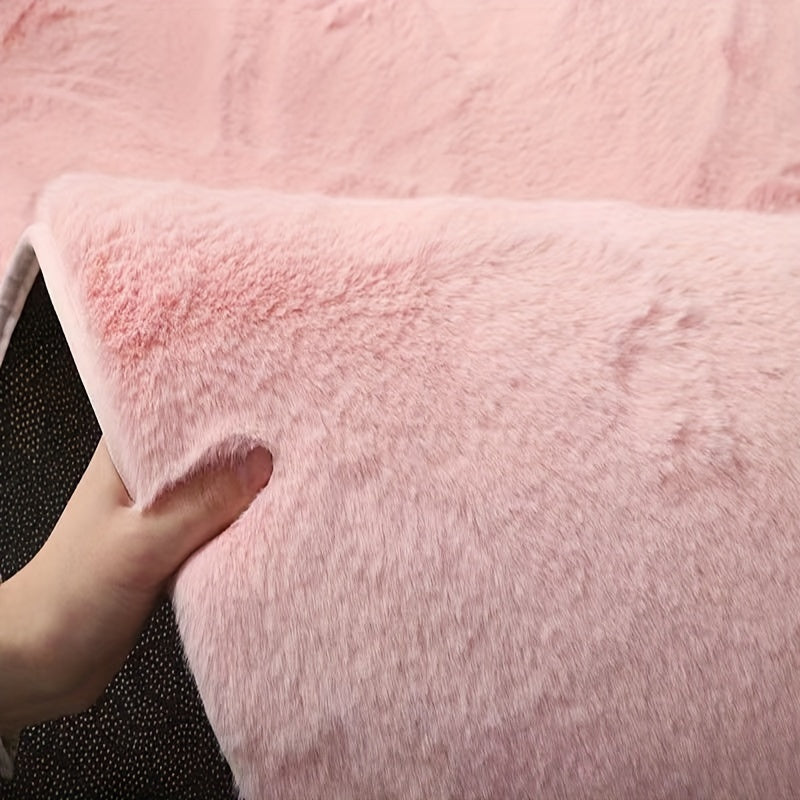 Rabbit Fur Rug Ultra Soft