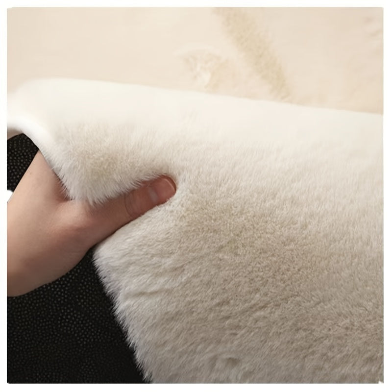 Rabbit Fur Rug Ultra Soft