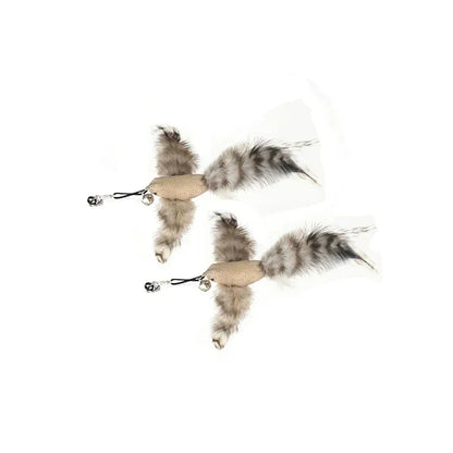 Juguete interactivo de pavo real para gatos