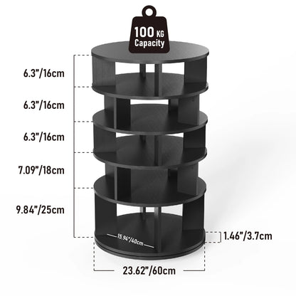 Redlife 5-Tier Rotating Shoe Rack