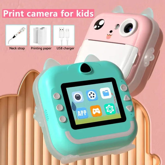 Cámara digital de impresión instantánea para niños