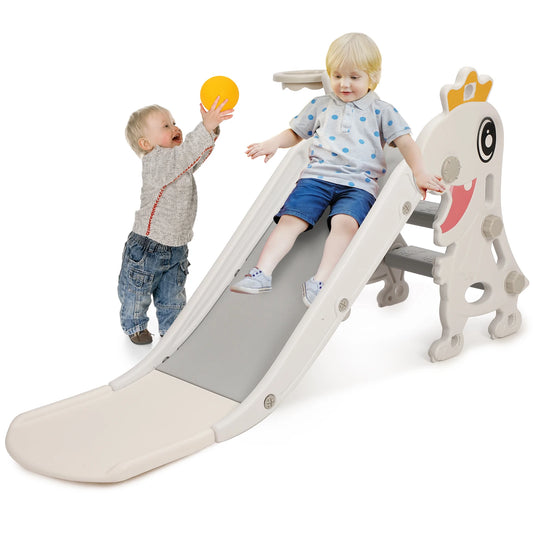 Tobogán plegable resistente para niños con rampa de seguridad