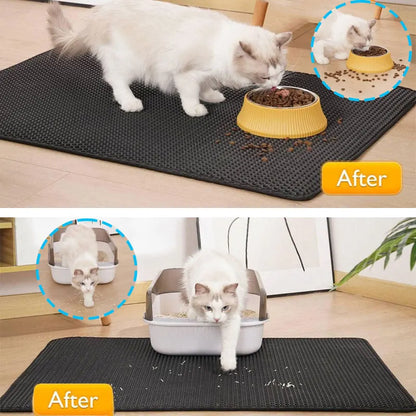 Alfombra para arena de gatos