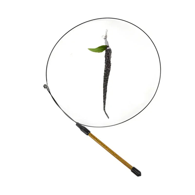Juguete interactivo de pavo real para gatos