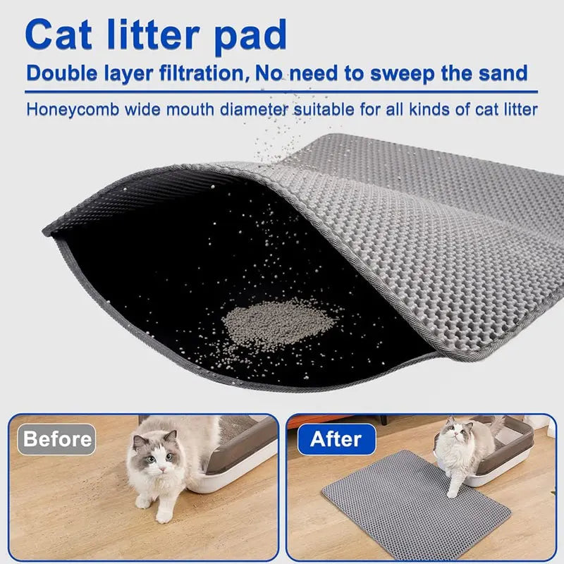 Alfombra para arena de gatos
