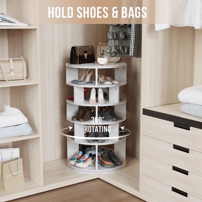 Redlife 5-Tier Rotating Shoe Rack