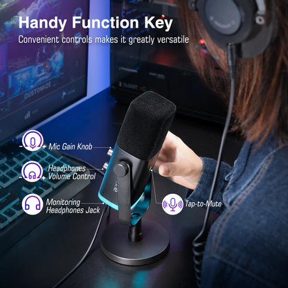 Micrófono dinámico USB/XLR FIFINE