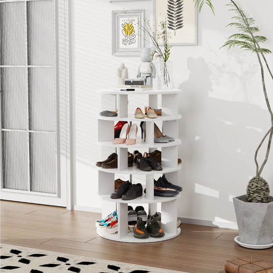 Redlife 5-Tier Rotating Shoe Rack