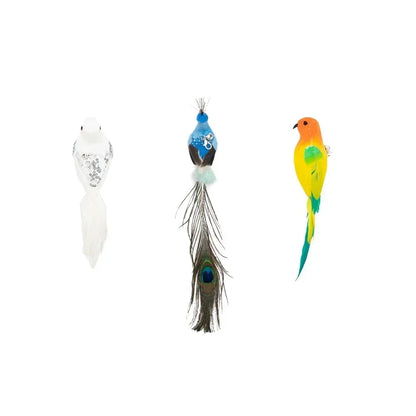 Juguete interactivo de pavo real para gatos