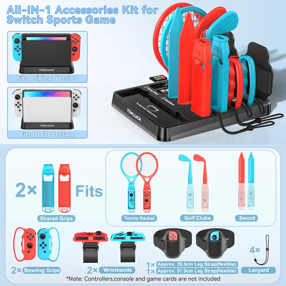 Kit deportivo todo en uno para Nintendo Switch/Switch OLED