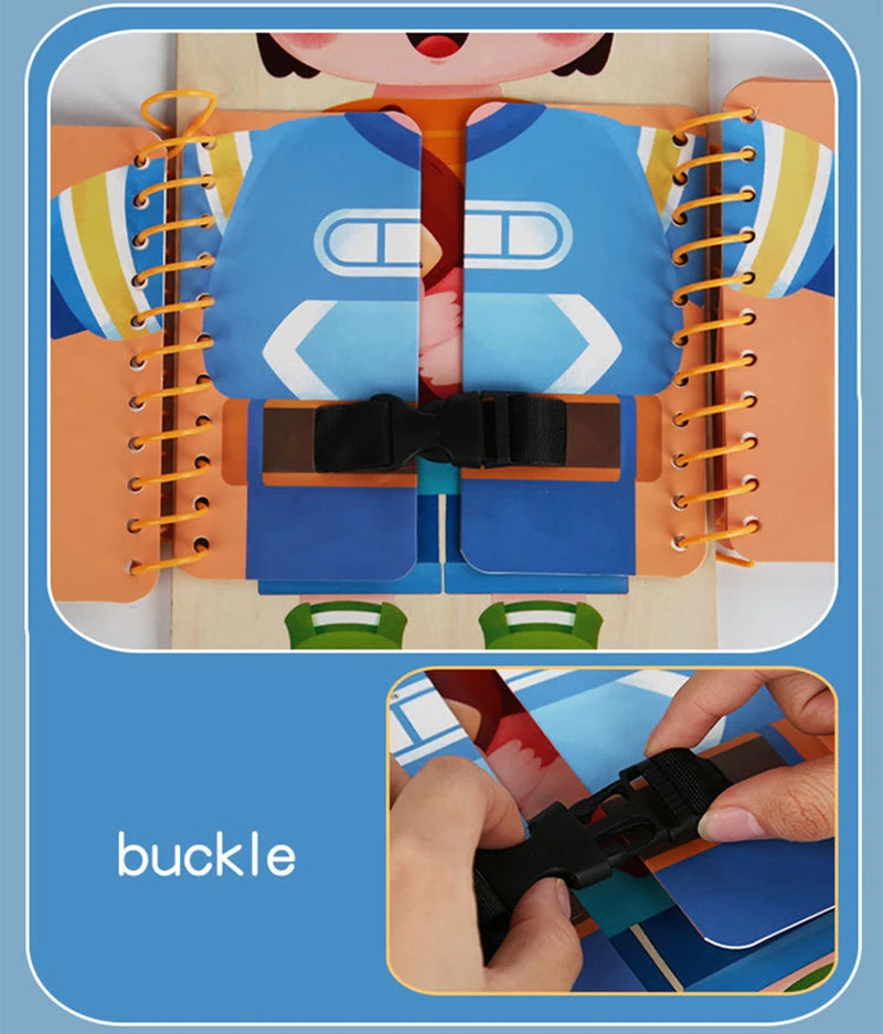 Tablero de actividades de madera multicapa para niños