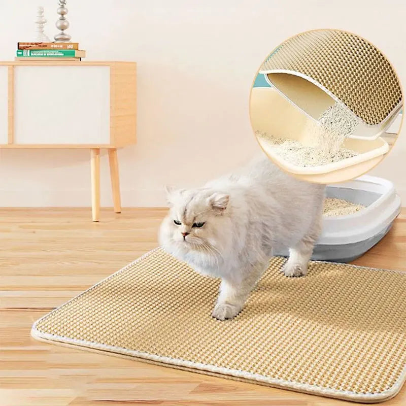 Alfombra para arena de gatos