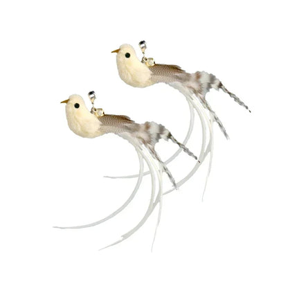 Juguete interactivo de pavo real para gatos