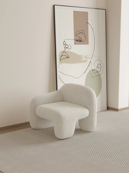 Sofá cama de diseño de lana de cordero