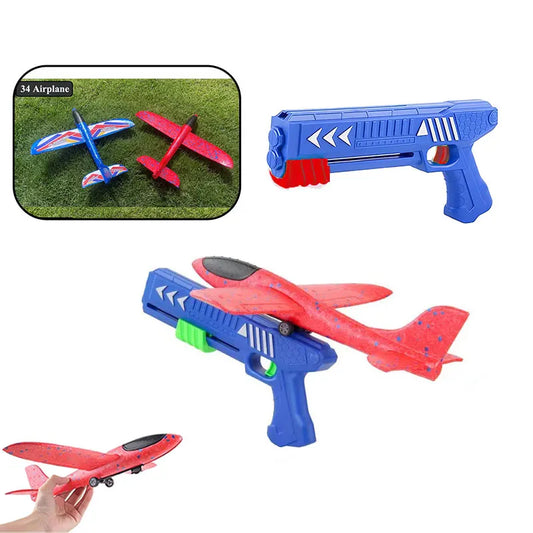 Lanzador de aviones de espuma, juguete para exteriores