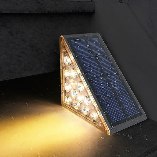 Luces solares para escalones de exterior