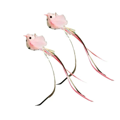 Juguete interactivo de pavo real para gatos