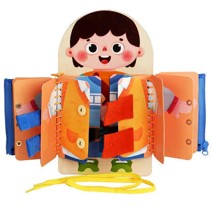 Tablero de actividades de madera multicapa para niños