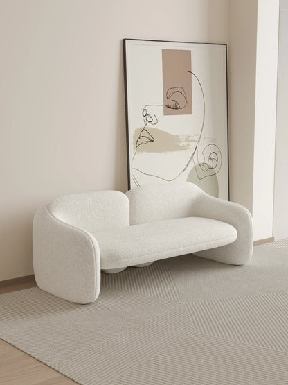 Sofá cama de diseño de lana de cordero