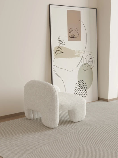Sofá cama de diseño de lana de cordero