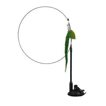 Juguete interactivo de pavo real para gatos