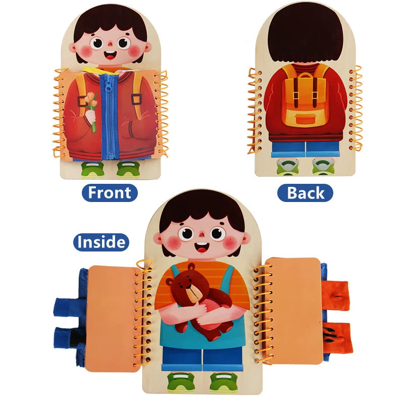 Tablero de actividades de madera multicapa para niños