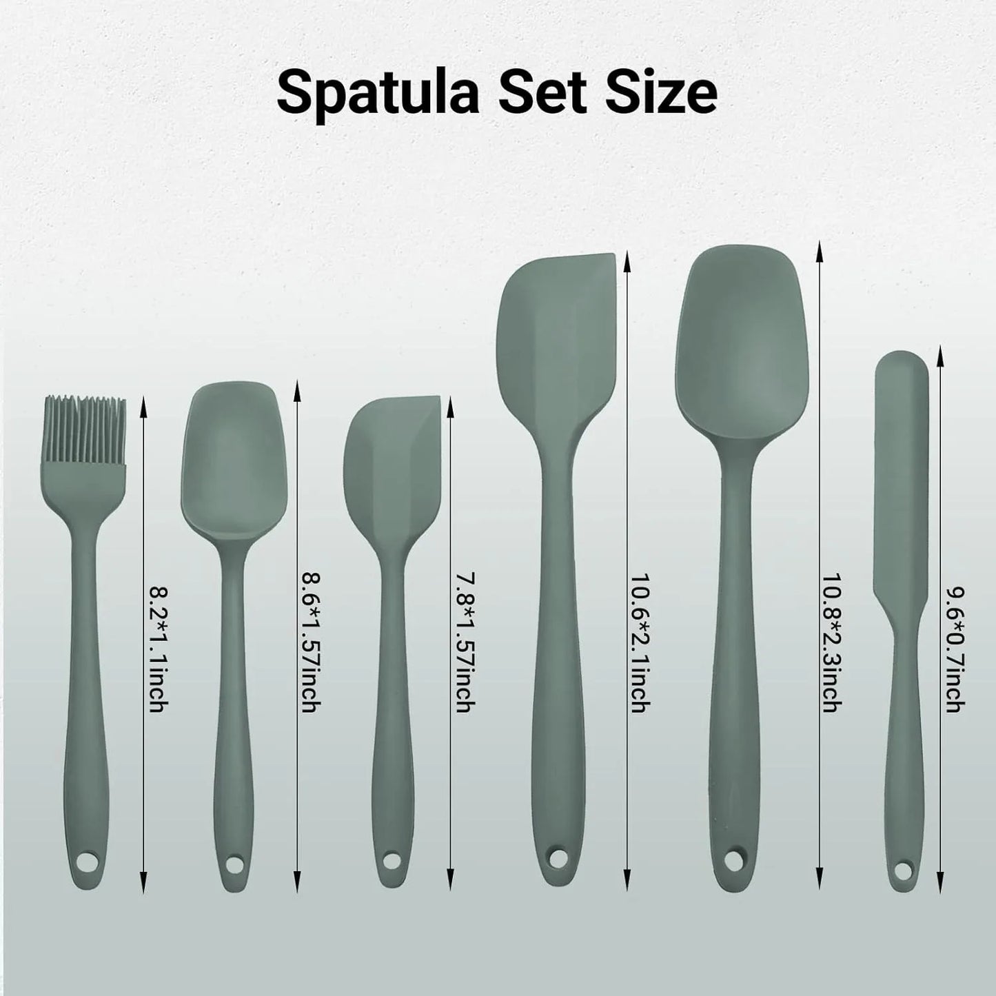 Silikon-Backformen-Spatel-Set
