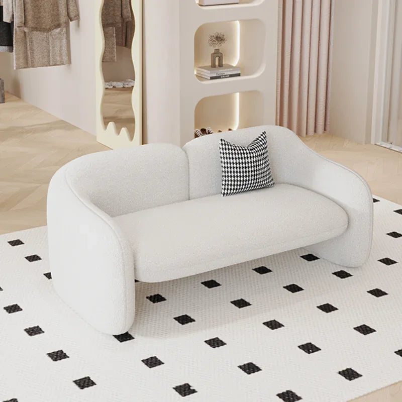 Sofá cama de diseño de lana de cordero