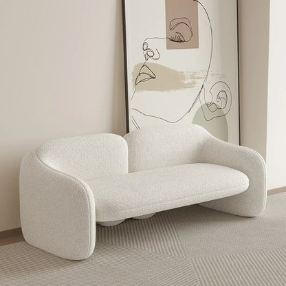 Sofá cama de diseño de lana de cordero