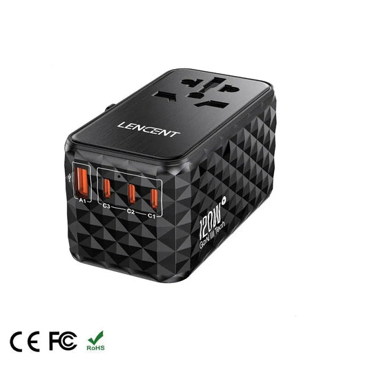 Adaptador de viaje universal de 120 W