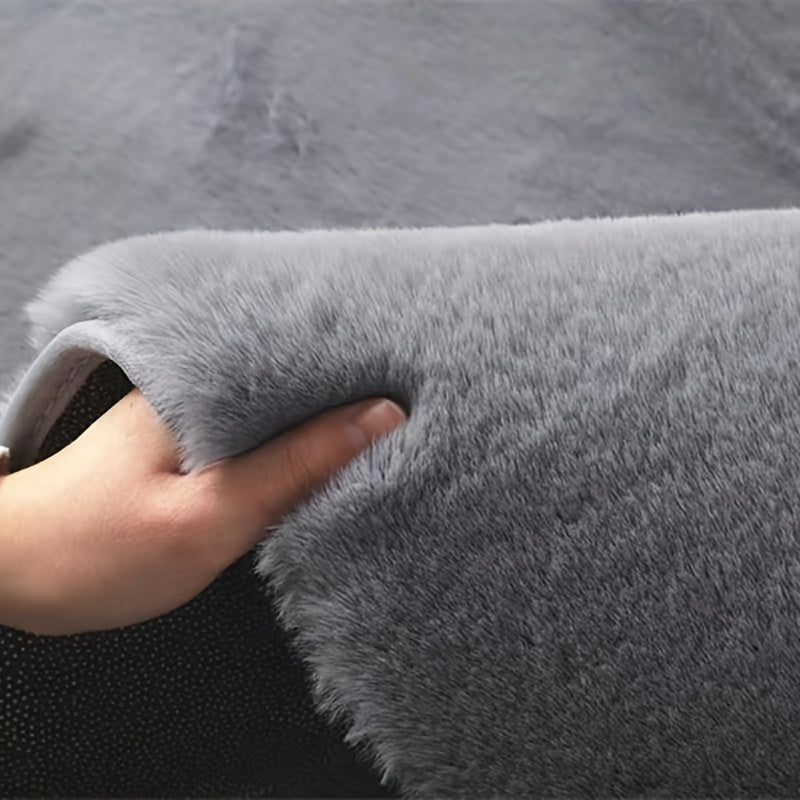 Rabbit Fur Rug Ultra Soft