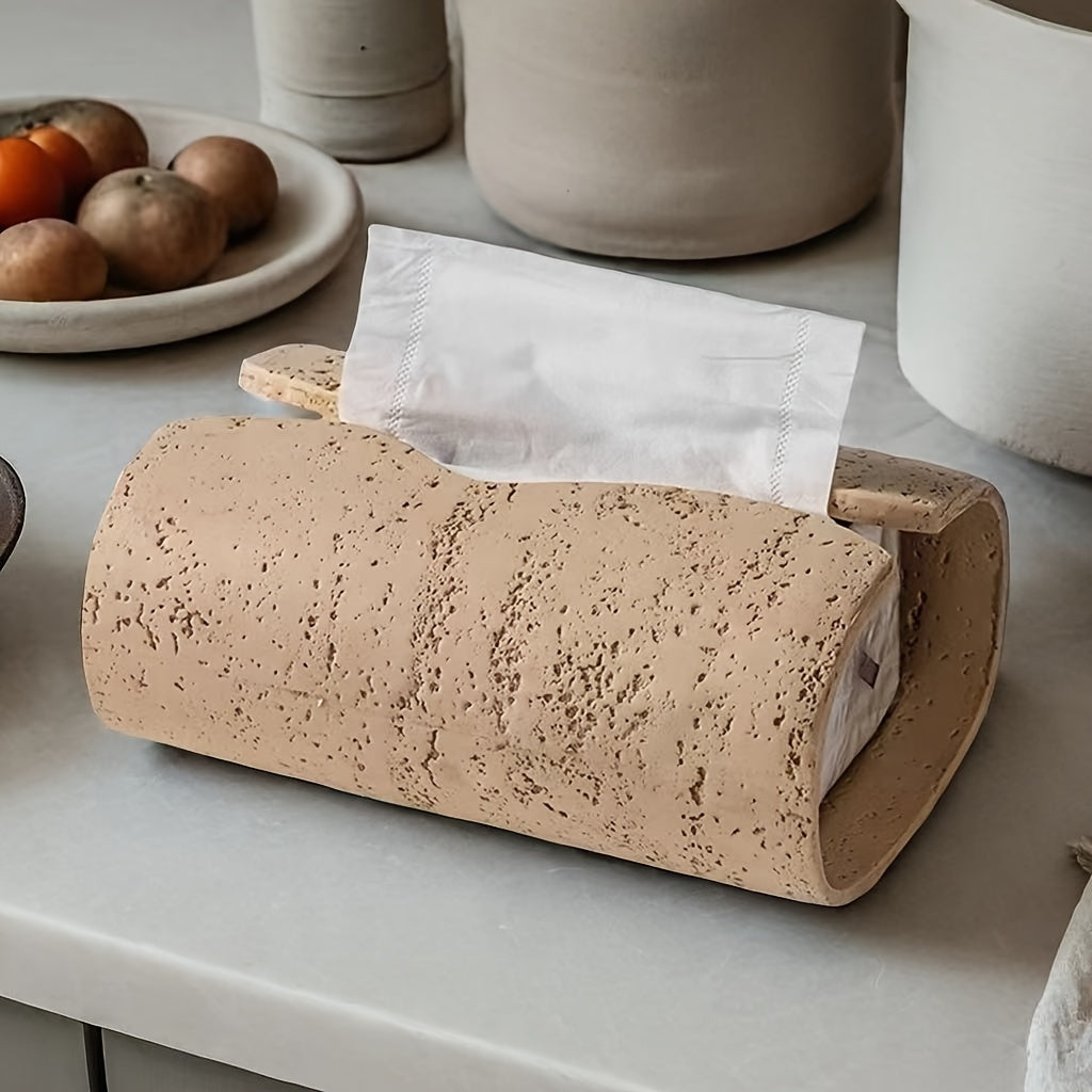 Taschentuchbox aus Travertin